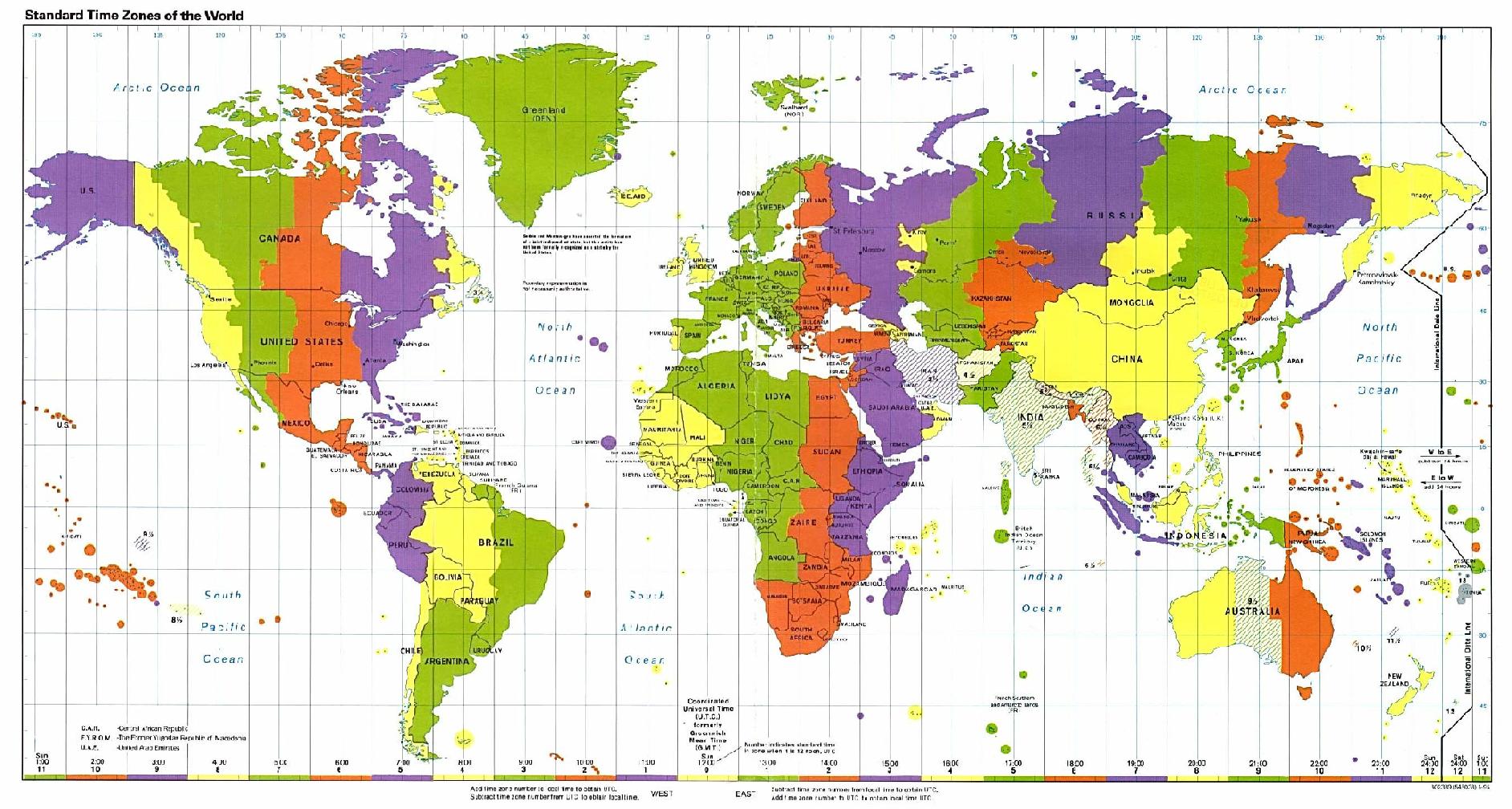 Buenos Aires Time Zone Map